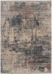 Tmavší abstraktný koberec Solist  - L