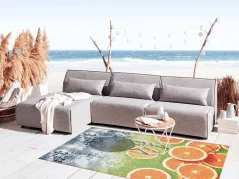 Vonkajší a vnútorný koberec - Rantum Beach citrusy - SANSIBAR STYL