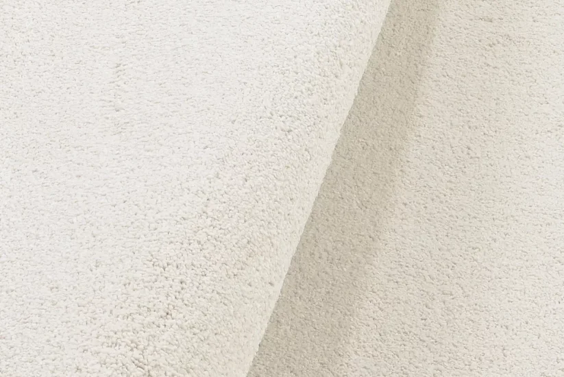 Krémovo biely kruhový koberec New - S