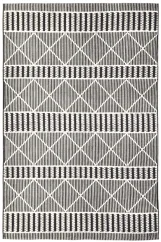 Funky Outdoor Geometric black - vonkajší koberec - TOM TAILOR