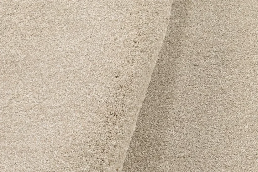 Béžový kruhový koberec New - S