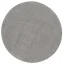 Tmavo šedý kruhový koberec s priemerom 200 cm