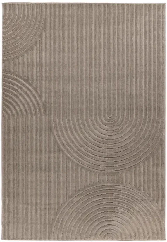 Exteriérový a interiérový koberec ZEN v striebornej farbe - M