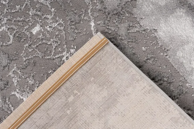 Dlhý strieborný koberec Mramor - LONG
