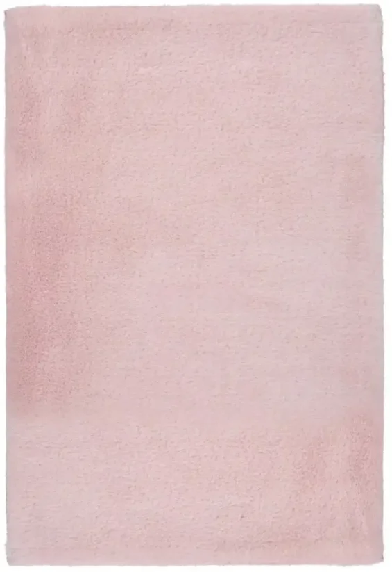 Plyšová kúpeľňová predložka rúžovej farby - Stredná