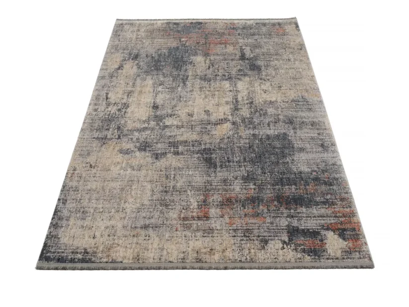 Tmavší abstraktný koberec Solist  - XS