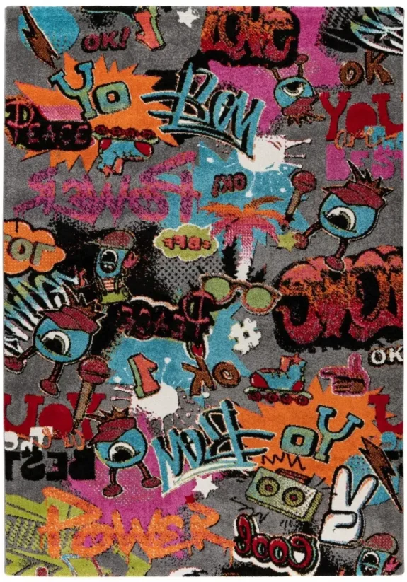 Farebný koberec Grafity - M