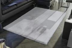 Šedý plyšový koberec RockySoft