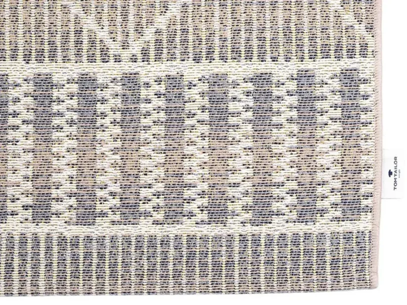 Funky Outdoor Geometric beige - vonkajší koberec - TOM TAILOR