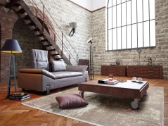 Koberec doplní rozličné štýly interiéru. Napríklad obývačku s prírodnými materiálmi.