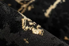 Elegantný čierny koberec Mramor - L
