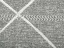 Tenký prírodný geometrický koberec Braderup - antracitový - SANSIBAR STYL