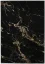 Elegantný čierny koberec Mramor - L