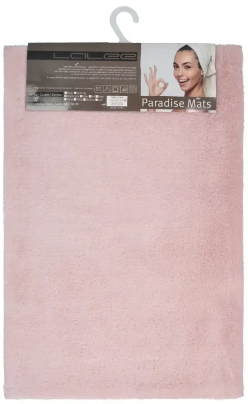 Plyšová kúpeľňová predložka rúžovej farby - Veľká