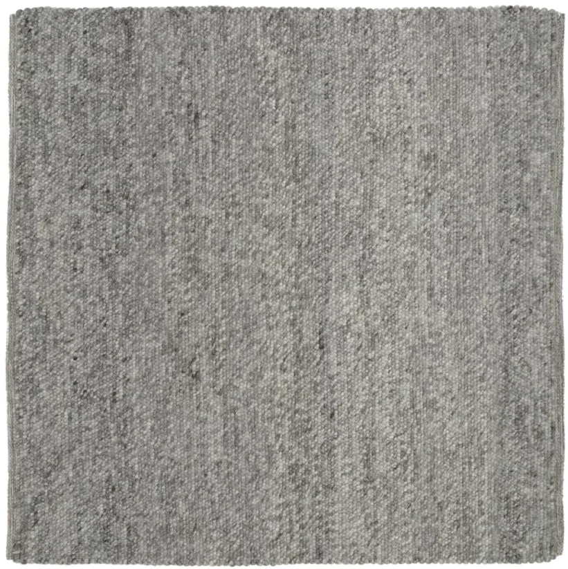 Grafitový vlnený guľôčkový štvorcový koberec - M