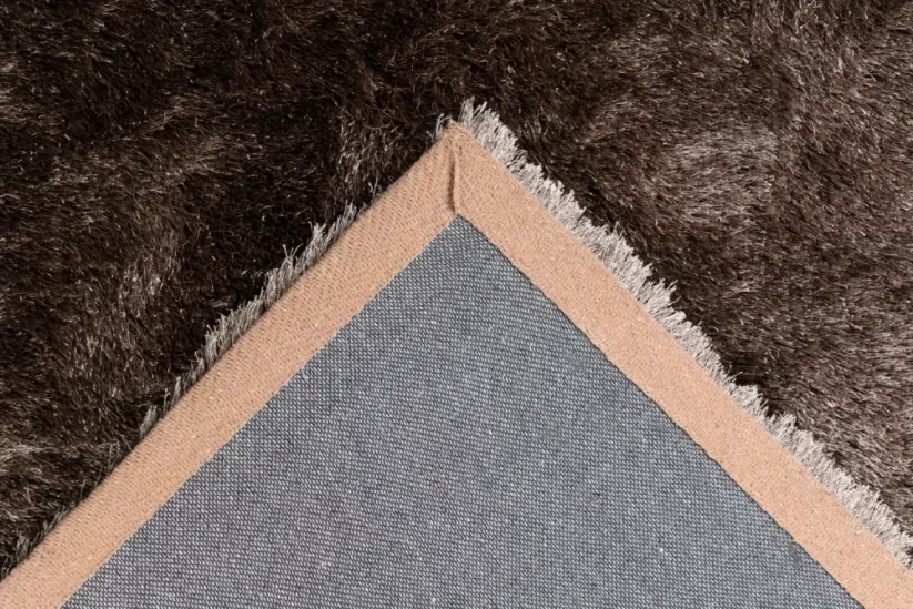 Hnedý koberec Perleťový úplet - L