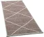 Tenký prírodný geometrický koberec Braderup - naturálne červený - SANSIBAR STYL