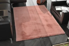 Staro ružový plyšový koberec RockySoft
