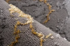 Strieborno zlatý koberec Mramor - M