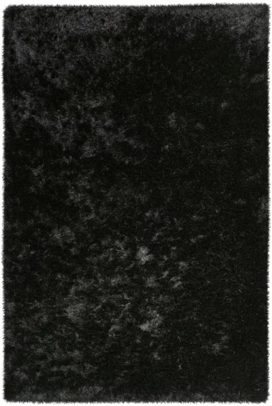 Čierny koberec Perleťový úplet - L