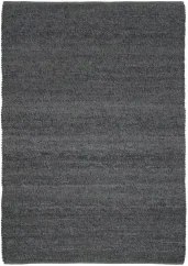 Antracitový tkaný koberec s modernou guľôčkovou štruktúrou.
