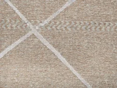 Tenký prírodný geometrický koberec Braderup - béžový - SANSIBAR STYL