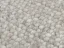 Strieborný vlnený guľôčkový koberec do spálne - L