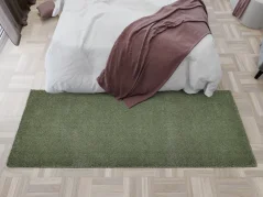 Zelený olivový koberec SoftDream