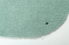 Okrúhla predložka do kúpeľne v mentolovej farbe TOM TAILOR - 60 x 100 cm