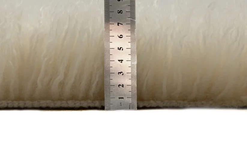 Vlnený koberec Flokati - prírodný a chlpatý 2450g/m2