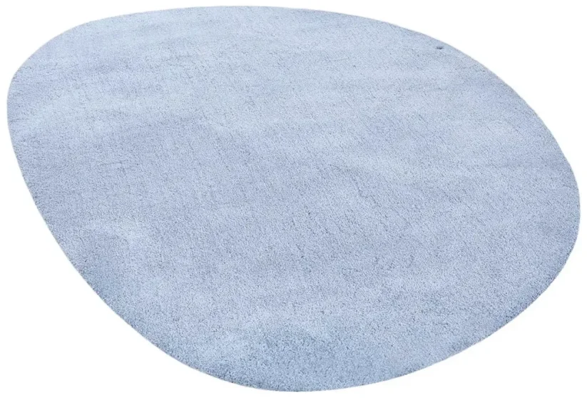 Svetlomodrý shaggy koberec Cozy Pebble - TOM TAILOR - S